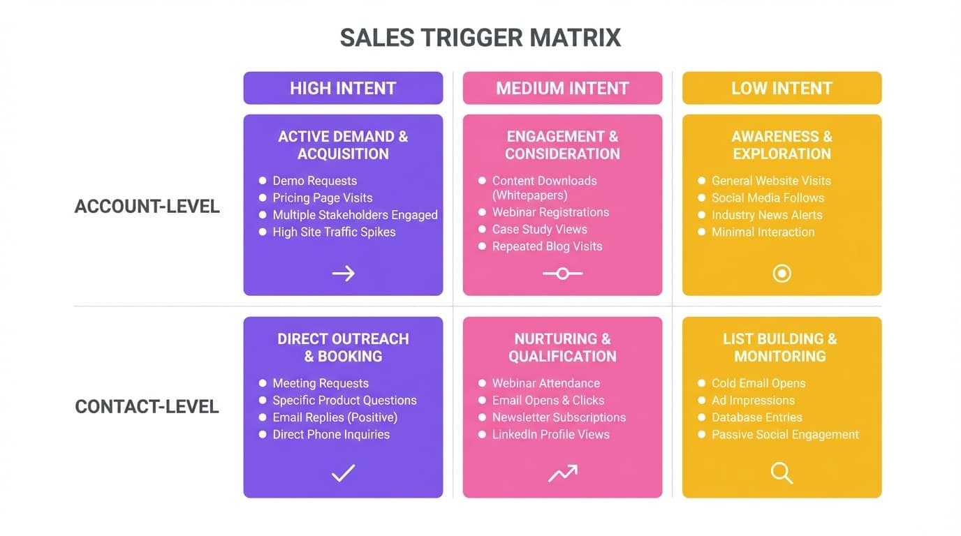Trigger-Based Prospecting Matrix